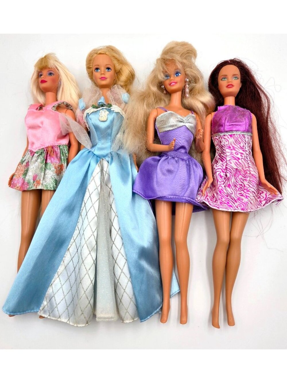 Barbie Doll Lot Bead Blast Sleeping Beauty Sparkle Eyes Mattel 4 Dolls Read